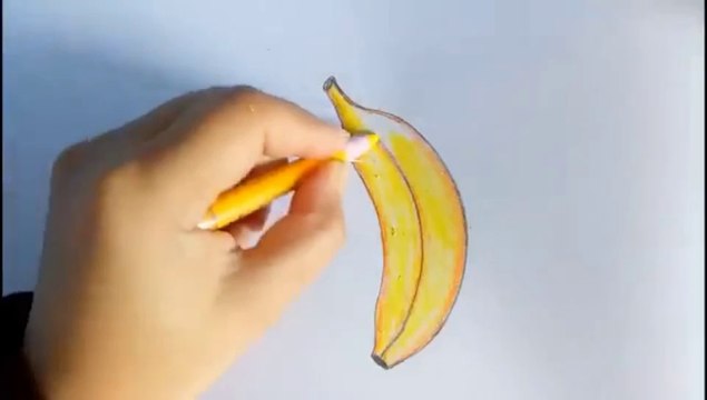 Esay Hand made sketchs for banana
