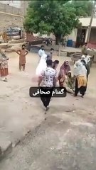 Village women fighting.