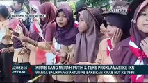 Warga Antusias Sambut Kirab Bendera Sang Merah Putih dan Teks Proklamasi dari Jakarta ke IKN!