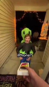 Giving iPhones Instead Of Candy on HalloweenKatana Vs Bullet SUBSCRIBE FOR A COOKIE!# dailymotion#mrbeast#v#comedy#viral#comedy#sports