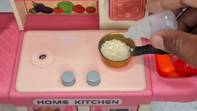 6 minutes satisfying with unboxing hello kitty kitchen set with real water | asmr video