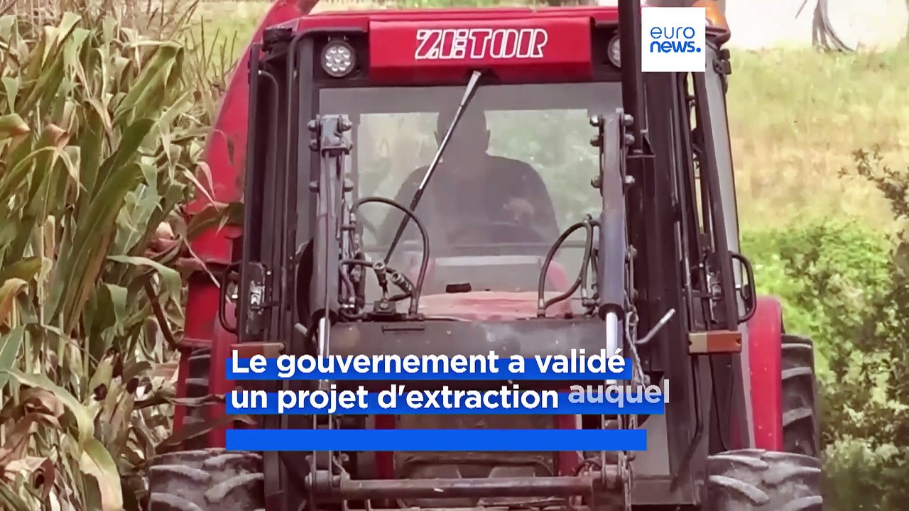 "Leurs profits, ça nous est égal" : les agriculteurs protestent contre une mine de lithium géante en Serbie