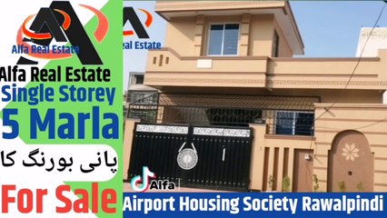 5Marla Size 25*50 Single Storey house for sale in #Rawalpindi |Alfa Real Estate |