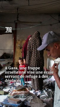 Les images de l’école de Gaza touchée par une frappe israélienne