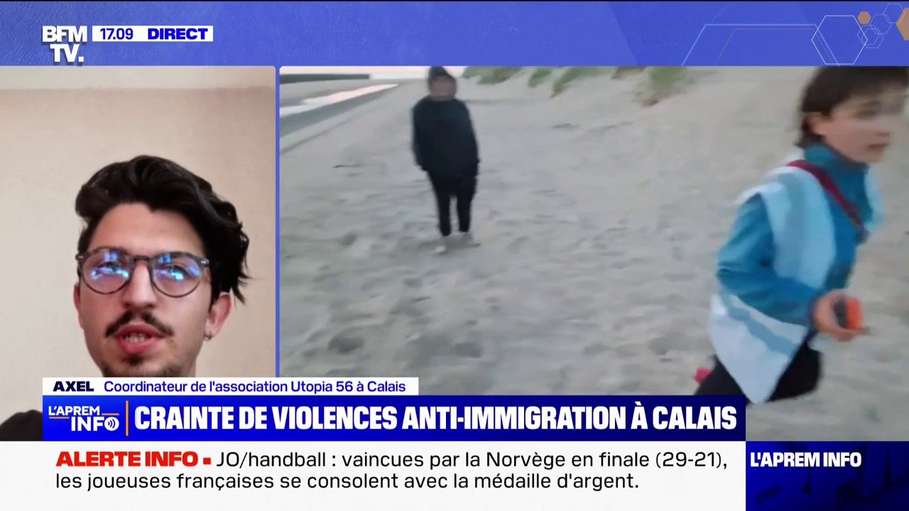 Axel (coordinateur de l'association Utopia 56 à Calais), sur les craintes de violences anti-migrants à Calais: "On a saisi le procureur de Boulogne-sur-Mer, ainsi que les services de police, c'est resté sans réponse"