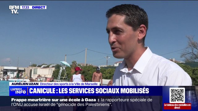 Permettre aux Marseillais de bien vivre cet épisode caniculaire : à Marseille, des piscines municipales sont ouvertes et gratuites toute la journée