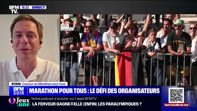 Stan (coureur du Marathon pour tous): C'est une chance énorme de pouvoir participer à ce marathon, malgré l'effort que ça va être