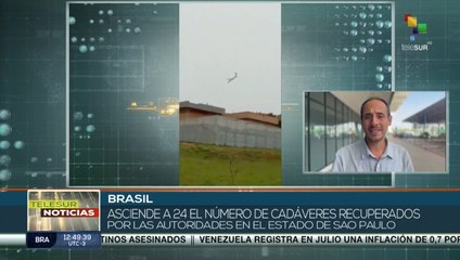 Asciende a 24 los cadáveres recuperados por el accidente aéreo en Brasil