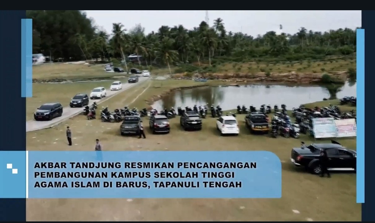 Akbar Tandjung Resmikan Pencangangan Pembangunan Kampus Sekolah Tinggi Agama Islam di Barus, Tapanuli Tengah