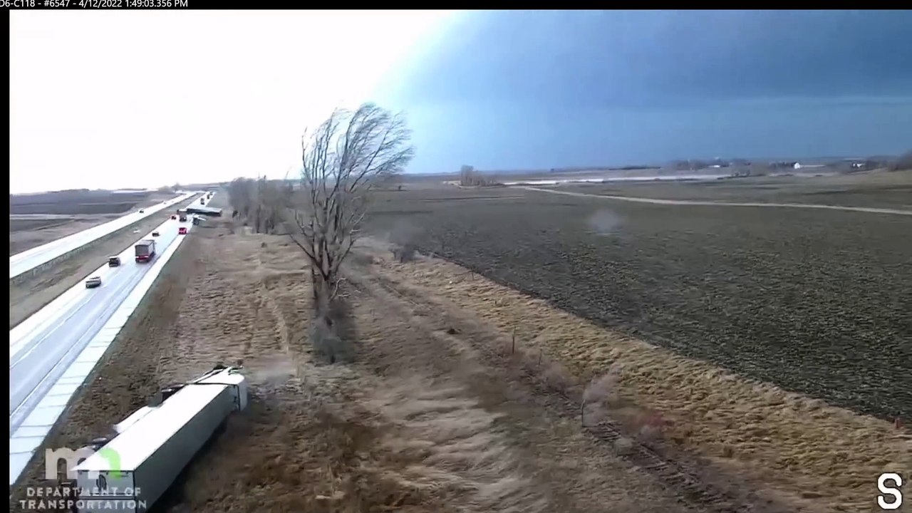 6 Semi-Trucks rollover in 40 seconds | Police Body Cam  | USA Police