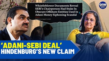 Hindenburg Strikes Again: New Report Says SEBI Chief Had Stake in Adani’s Offshore Deals| Watch