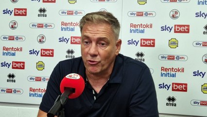 Crawley Town boss Scott Lindsey after his side beat Blackpool