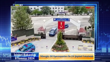 Sibergöz-50 Operasyonları İle 24 Şüpheli Yakalandı