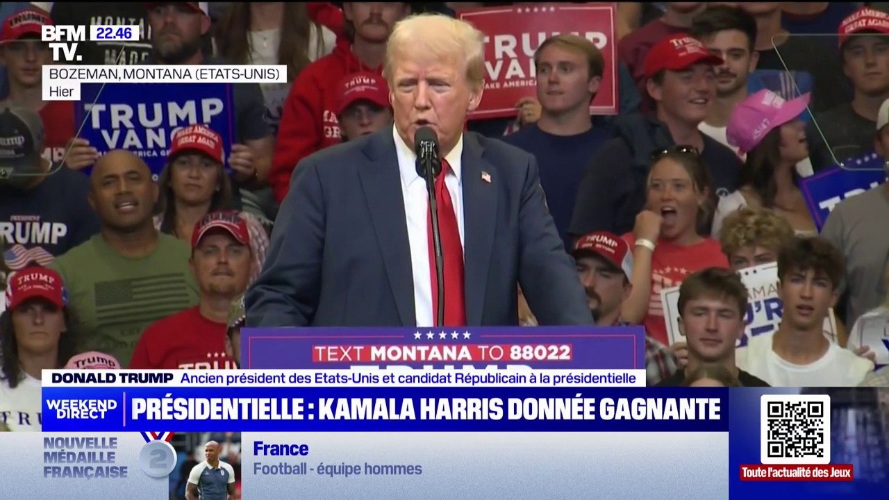 Donald Trump: "Nous allons expulser Kamala la folle, et nous allons faire sortir Joe Biden de la Maison Blanche"