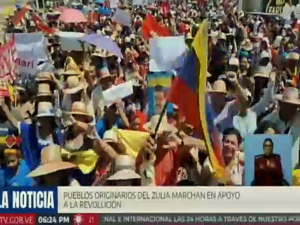 Habitantes de pueblos originarios del edo. Zulia se movilizan en apoyo al presidente Nicolás Maduro