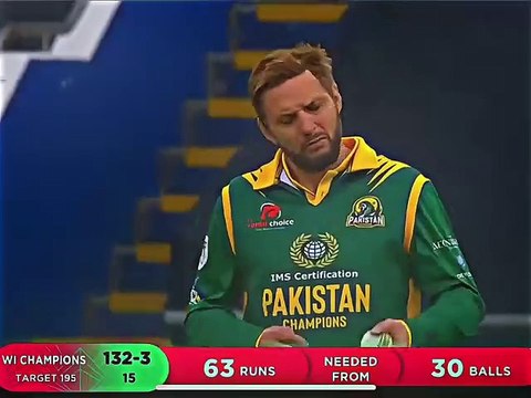 What a bowling from shahid Afridi at the age of 43 | evergreen lala | pak champions vs West Indies champions