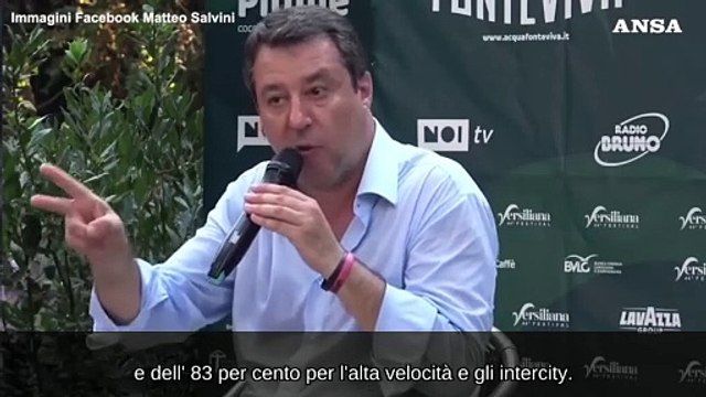 Salvini: Oggi puntualita' dei treni del 91% per i regionali e dell'83% per Av