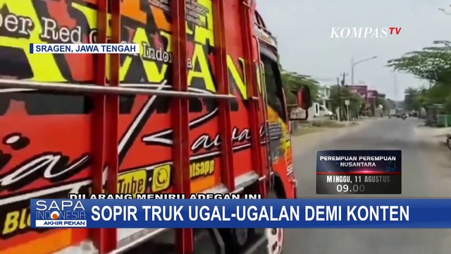 Sopir Truk Tebu di Sragen Ugal-Ugalan Demi Konten, padahal Tak Punya SIM