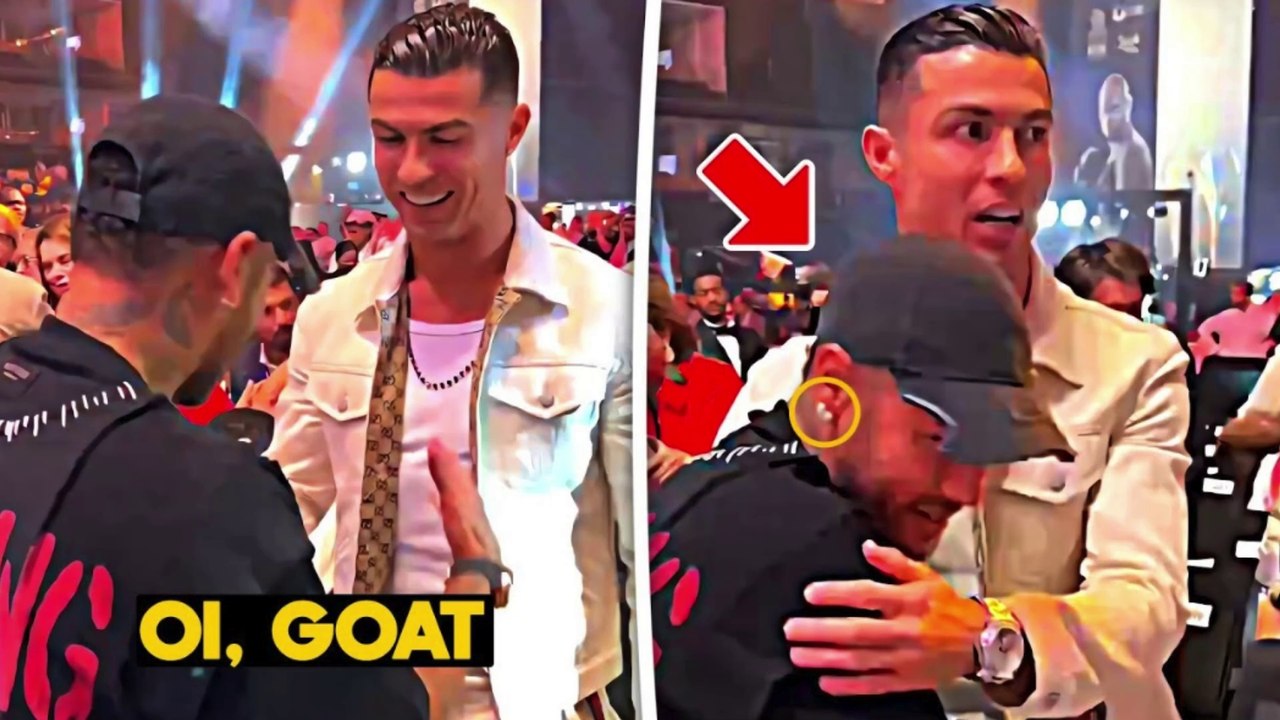 Ronaldo entered, Meet with neymar.