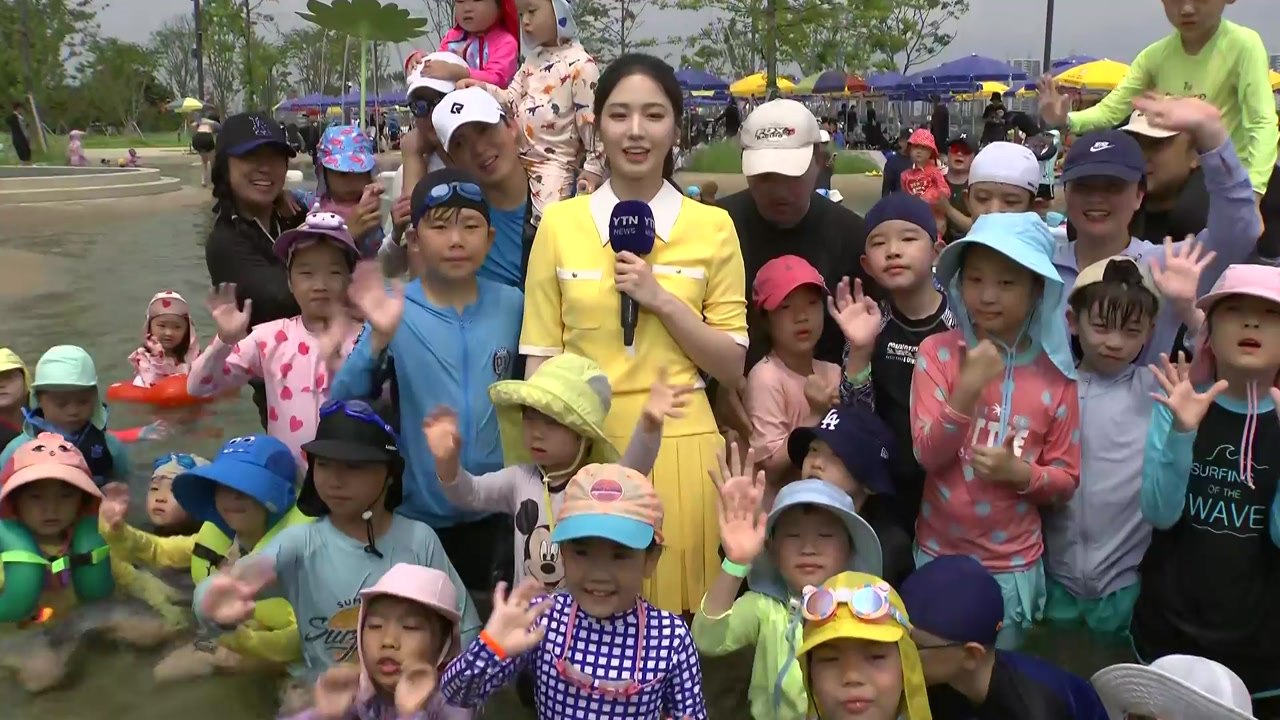 [날씨] "휴일도 푹푹 찐다"...찜통더위에 물놀이장 '북적' / YTN