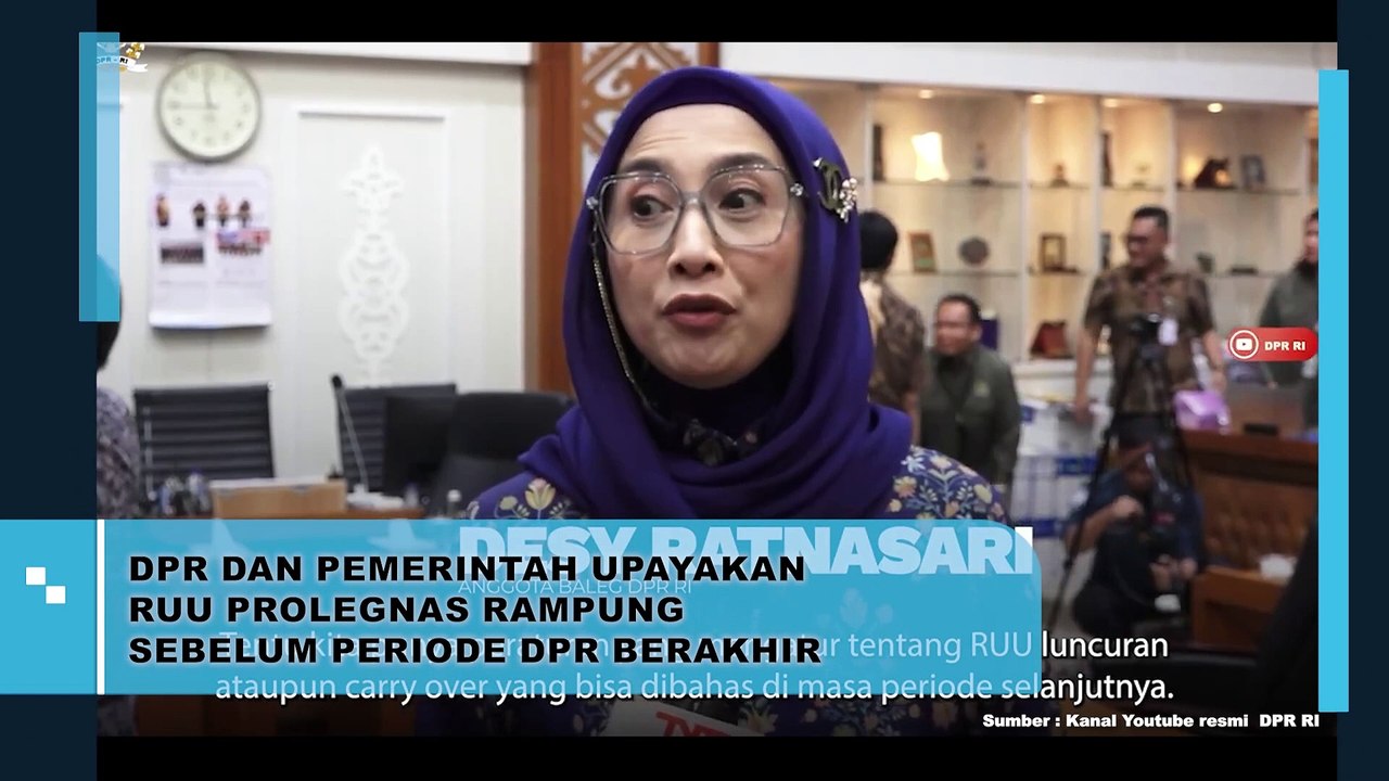 DPR DAN PEMERINTAH UPAYAKAN RUU PROLEGNAS RAMPUNG SEBELUM PERIODE BERAKHIR