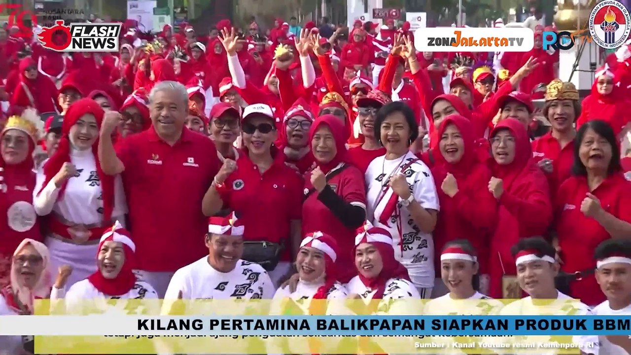 KEMENPORA PERINGATI 6 TAHUN PEMECAHAN REKOR DUNIA POCO-POCO DENGAN SENAM BERSAMA FOKBI