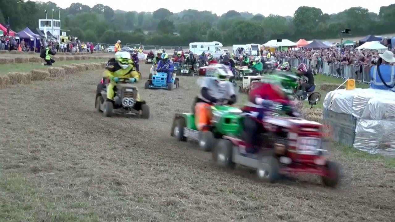Blades of Glory: Lawn Mower Drivers Battle Exhaustion in 12-Hour Endurance Race