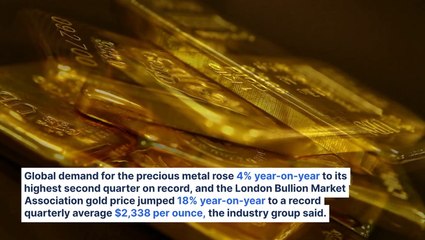 Global Gold Demand Hits Record in Q2 As Investors Push Price Higher