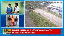 Padres entregan a segundo implicado en asaltos en La Ceiba