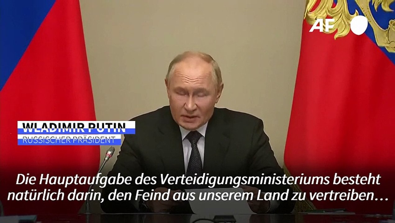 Putin: Russische Armee muss Ukrainer aus Kursk 'vertreiben'