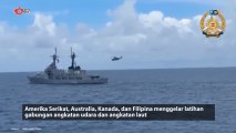 Latihan Gabungan di Laut China Selatan oleh AS, Australia, Kanada, Filipina