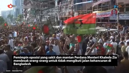 Mantan PM Khaleda Zia Minta Perdamaian di Dhaka
