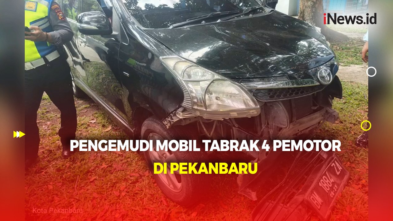 Pengemudi Mobil Pakai Narkoba Tabrak 4 Pemotor di Pekanbaru, 1 Tewas