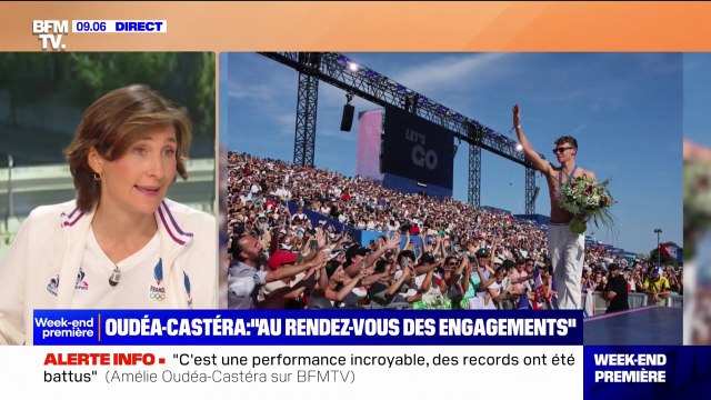 Moi j'ai pas attendu les Jeux olympiques pour m'occuper d'eux Amélie Oudéa-Castéra, ministre démissionnaire des Sports et des Jeux olympiques, répond aux accusations de politisation des Jeux