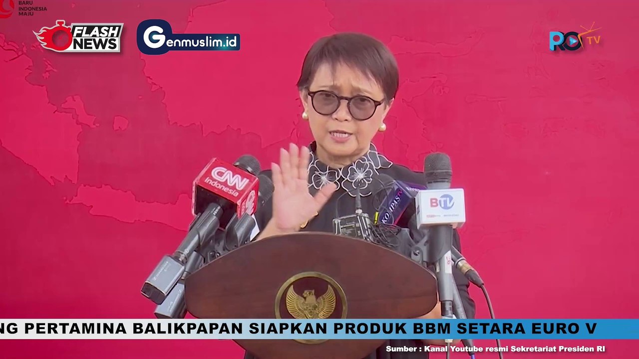KETPRES Menlu Retno Marsudi atas Pemberian Surat-Surat Kepercayaan dari Duta Besar LBBP