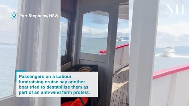 Anti wind-farm protests on Port Stephens waters | August 11 2024 | Newcastle Herald