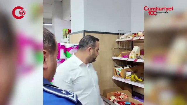 O Zincir Market Mühürlendi! Cumhuriyet Mahallesi'nde Zincir Market Mühürlendi!