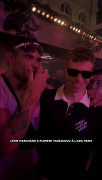 Le conseil de Florent Manaudou à Leon Marchand en fin de soirée