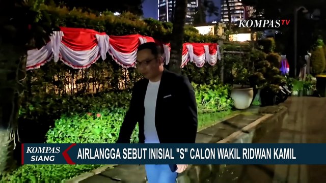 Airlangga Ungkap Inisial 'S' Cawagub Ridwan Kamil di Pilkada Jakarta, Siapa?