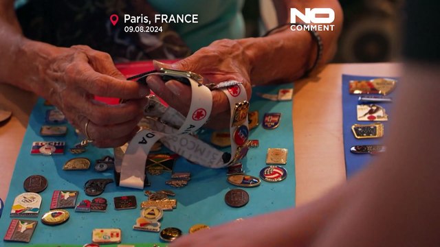 NO COMMENT: La fiebre por los pines en los Juegos Olímpicos de París 2024