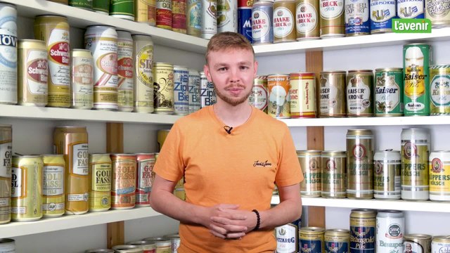 La minute locale : une insolite collection de canettes de bière
