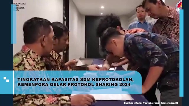 Tingkatkan Kapasitas SDM Keprotokolan, Kemenpora Gelar Protokol Sharing 2024