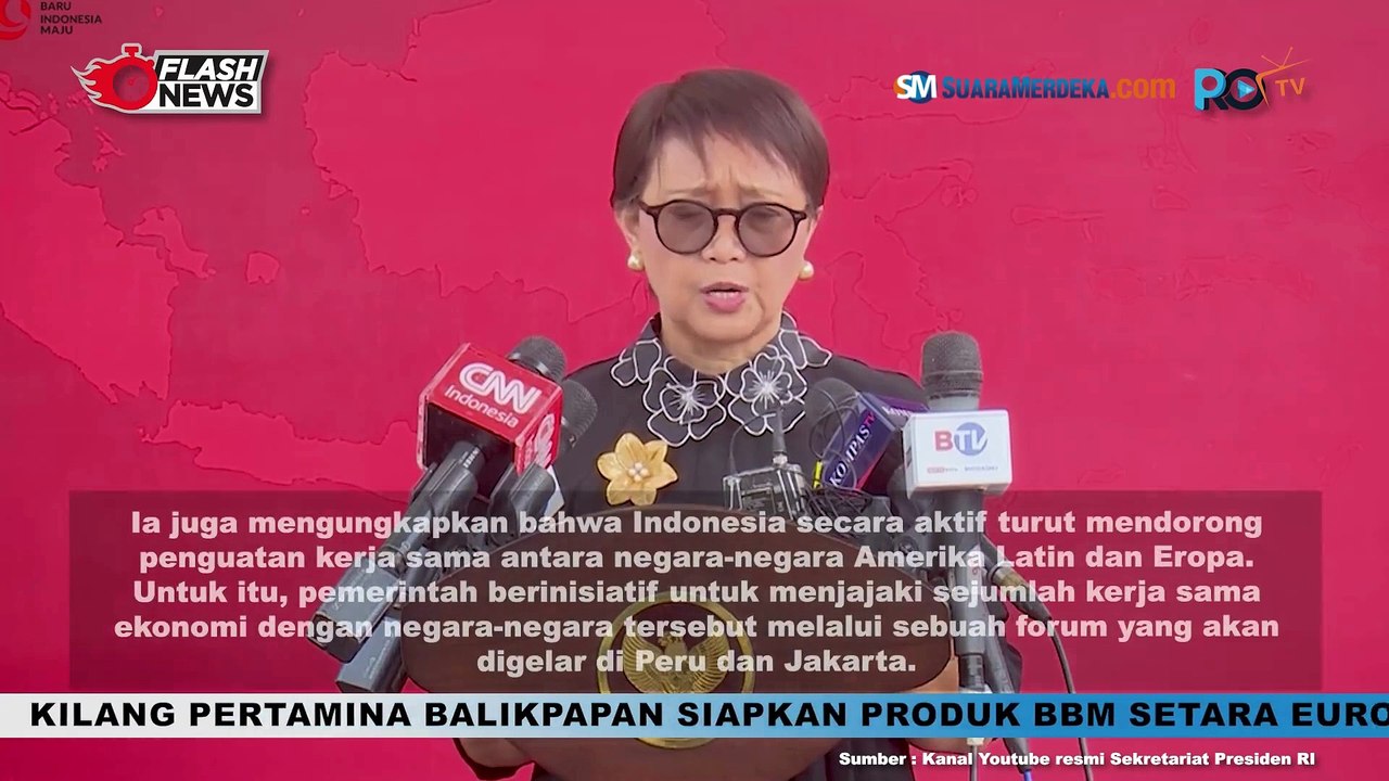 Ketpres Menlu Retno Marsudi Atas Pemberian Surat-Surat Kepercayaan dari Duta Besar LBBP