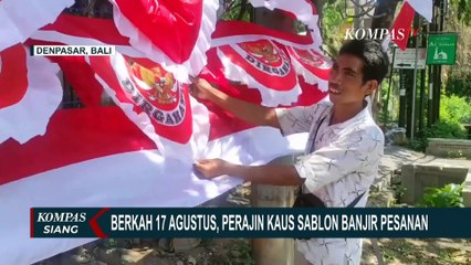 Jelang Peringatan HUT ke-79 RI, Perajin Kaus Sablon di Denpasar Akui Kebanjiran Orderan