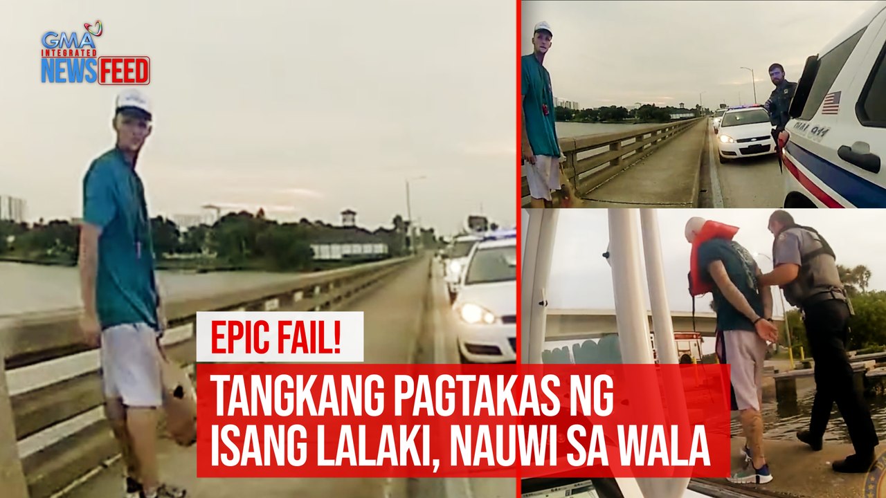 Epic Fail! Tangkang pagtakas ng isang lalaki, nauwi sa wala | GMA Integrated Newsfeed