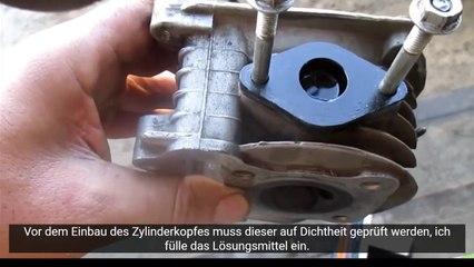 Wie man den Kolben eines 4-Takt-Rollers.