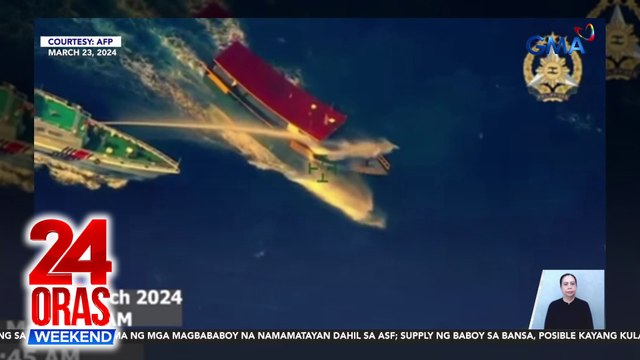 Pagpapakawala ng flare ng China sa ruta ng eroplano ng Philippine Air Force sa Bajo de Masinloc, kinondena ni Pangulong Marcos | 24 Oras Weekend