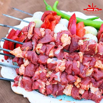 كباب باذنجان وقطع اللحم ( شقف ) على الفحم بطريقة بسيطة والطعم شهي جدا بخطوات سهلة وسريعة مع رباح محمد