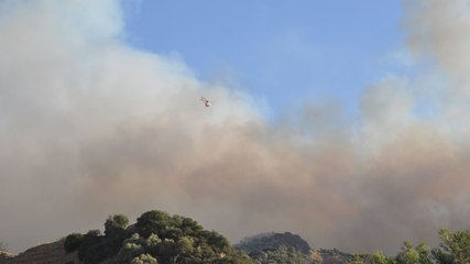 Manisa Salihli’deki orman yangını 24 saattir devam ediyor