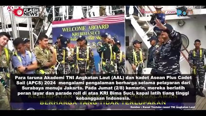 Taruna AAL - Kadet APCS 2024 Belajar Peran Layar dan Parade Roll Dari Prajurit TNI AL
